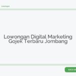 Lowongan Digital Marketing Gojek Terbaru Jombang