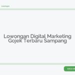 Lowongan Digital Marketing Gojek Terbaru Sampang