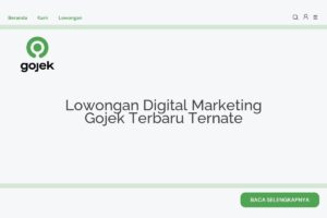 Lowongan Digital Marketing Gojek Terbaru Ternate