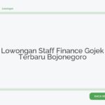 Lowongan Staff Finance Gojek Terbaru Bojonegoro