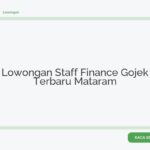 Lowongan Staff Finance Gojek Terbaru Mataram