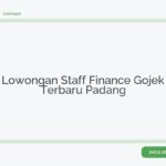 Lowongan Staff Finance Gojek Terbaru Padang
