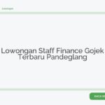 Lowongan Staff Finance Gojek Terbaru Pandeglang