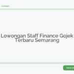 Lowongan Staff Finance Gojek Terbaru Semarang