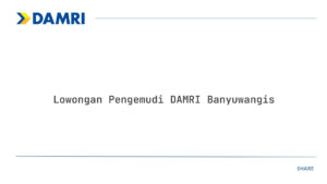 Lowongan Pengemudi DAMRI Banyuwangis