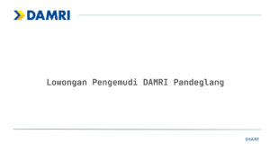 Lowongan Pengemudi DAMRI Pandeglang