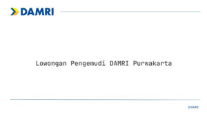 Lowongan Pengemudi DAMRI Purwakarta