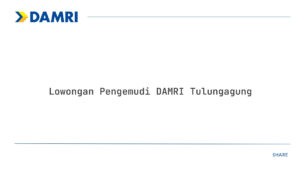 Lowongan Pengemudi DAMRI Tulungagung